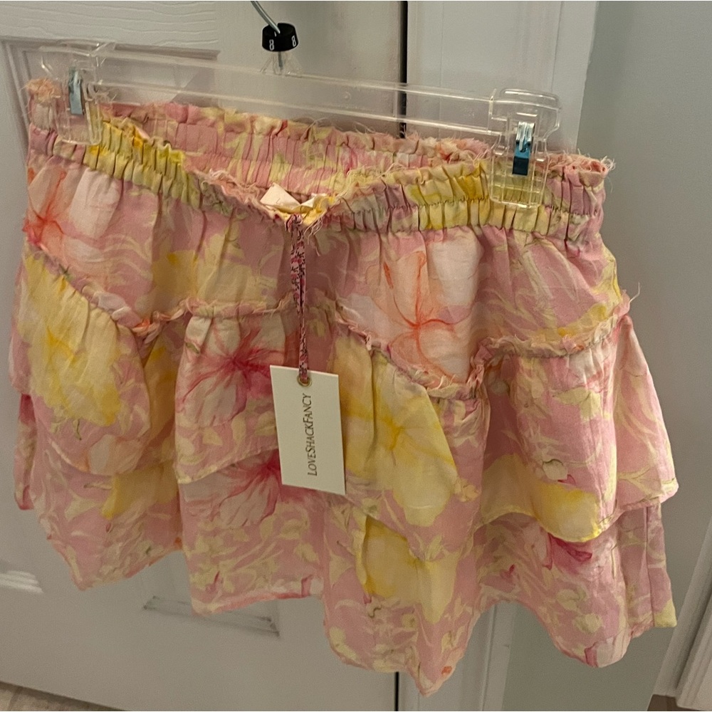 Loveshackfancy NWT floral skirt size M!